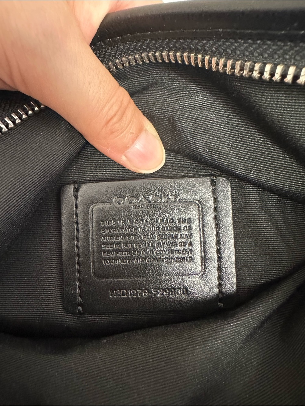 Coach Signature Jacquard Canvas Outline File Crossbody Bag - Picture 9 of 12